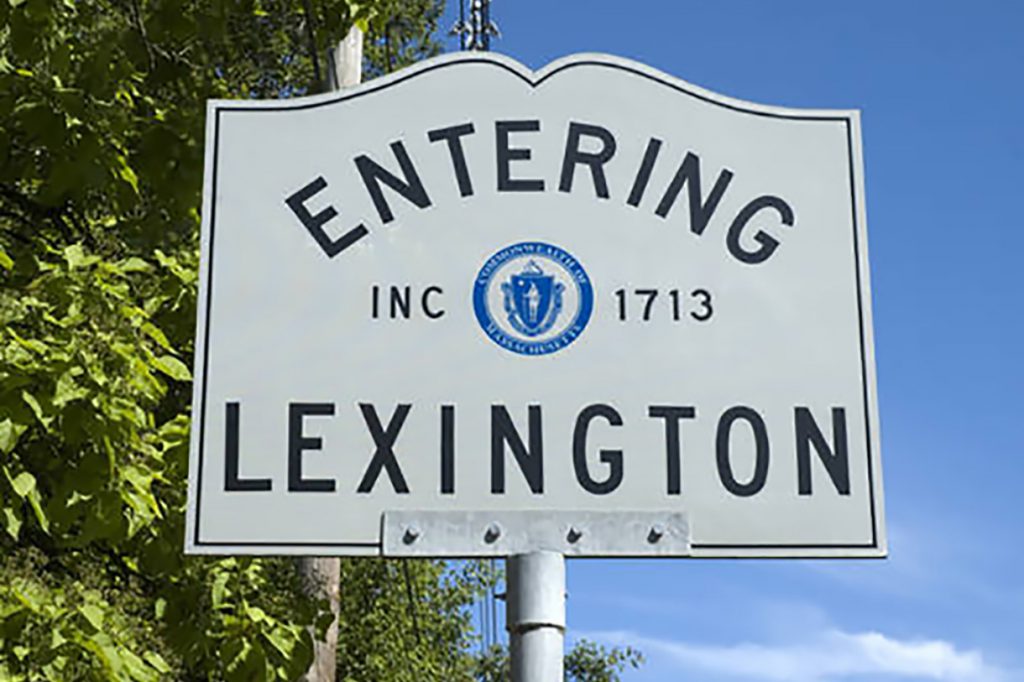 Entering Lexington sign